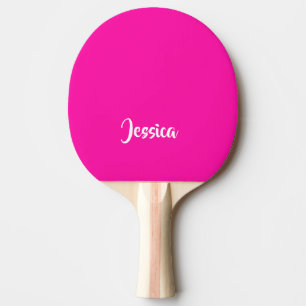 Pala De Ping Pong Plano liso macizo rosado