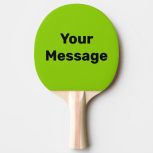 Pala De Ping Pong Plantilla de texto simple lima verde y negro