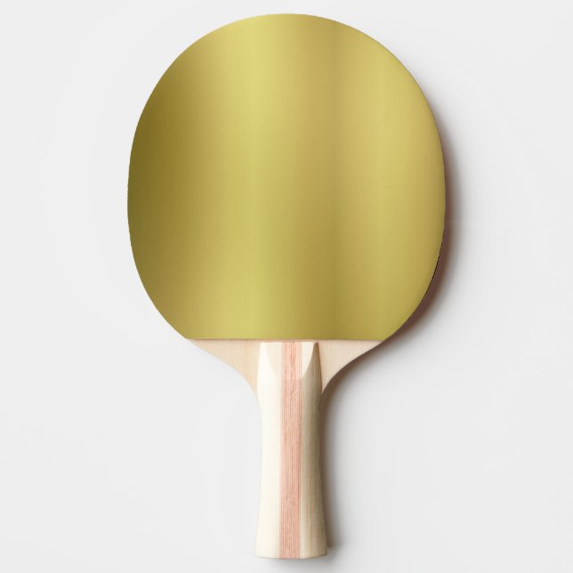 Pala De Ping Pong Plantilla en blanco del oro (Anverso)