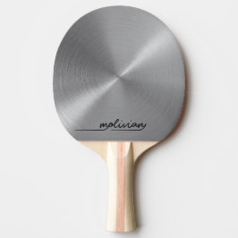 Pala De Ping Pong Plata con guión moderno personalizada