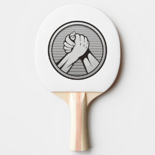 Pala De Ping Pong Plata de lucha de brazos