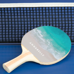 Pala De Ping Pong playa de arena tropical océano tumor caliente mod