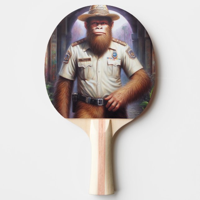 Pala De Ping Pong Policía de pie de página (Anverso)
