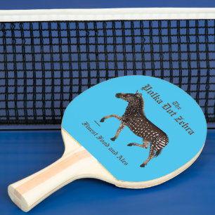 Pala De Ping Pong Polka Dot Zebra English Pub