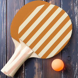 Pala De Ping Pong Polo a Rayas y Liso con Miel Tostada