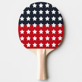 Pala De Ping Pong Pong Paddle rojo, blanco y azul