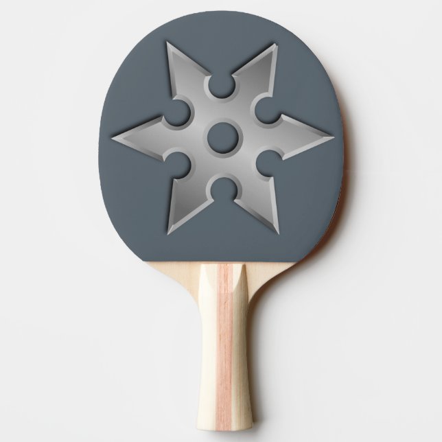 Pala De Ping Pong Pong Paddle, una estrella de Ninja (Reverso)