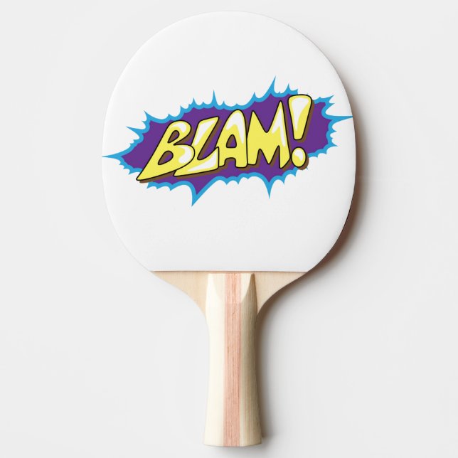 Pala De Ping Pong ¡Pop Art Comic Blam! (Anverso)