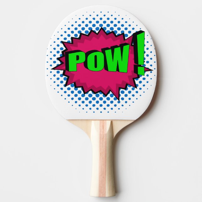 Pala De Ping Pong ¡Pop Art Comic Pow! (Anverso)