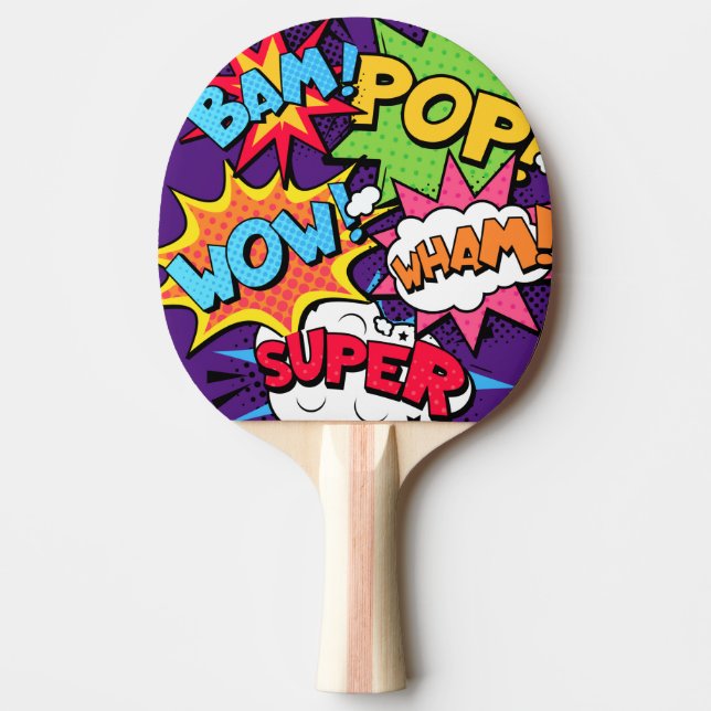 Pala De Ping Pong Pop Art Ping Pong Paddle (Anverso)