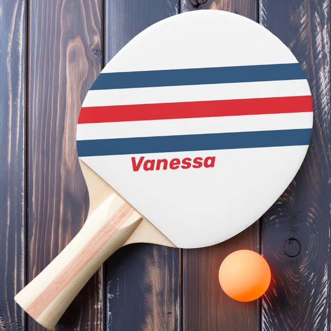 Pala De Ping Pong Postman Nostalgic Stripes con nombre (Subido por el creador)