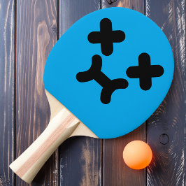 Pala De Ping Pong Pouty Face Blue Ping Pong Paddle