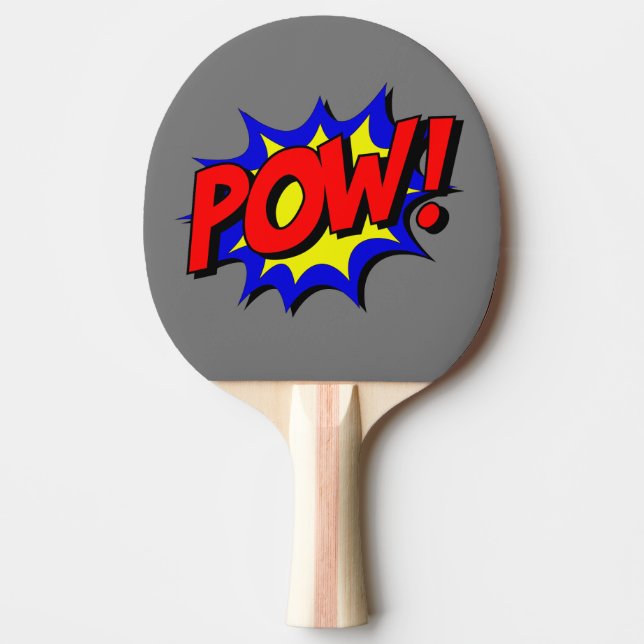 Pala De Ping Pong ¡Pow Ilustrado! Rótulo de expresión (Anverso)