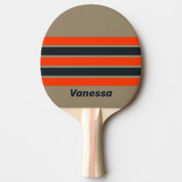 Pala De Ping Pong Pradera Retro del Desierto a través de Franjas con