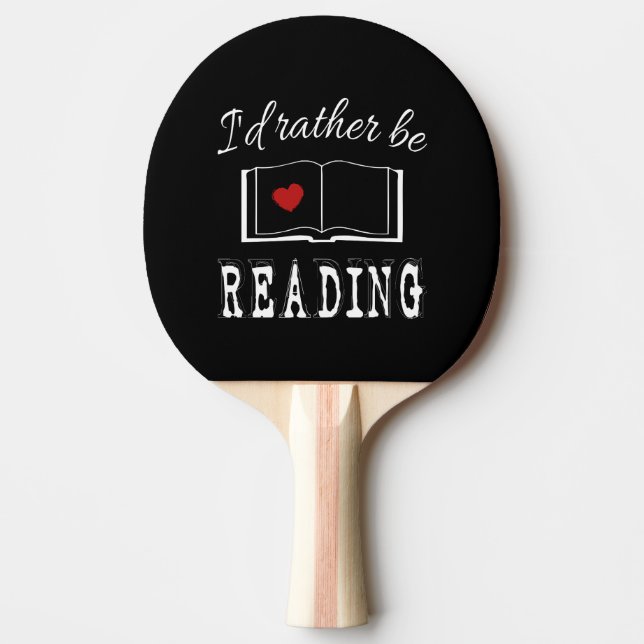 Pala De Ping Pong Prefiero estar leyendo (Anverso)