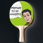 Pala De Ping Pong Prepárense para ser el asombroso libro de historie<br><div class="desc">Este libro de historietas Ping Pong Paddle preparado para ser asombroso es para cualquiera que nunca deje de sorprenderte, incluso si esa persona es tu mismo. El diseño presenta a un divertido tipo de libro de historietas con corbata de arco y una burbuja de discursos que dice: "¡Prepárate para sorprenderte!"...</div>