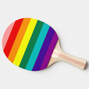 Pala De Ping Pong Primera bandera del orgullo arco iris