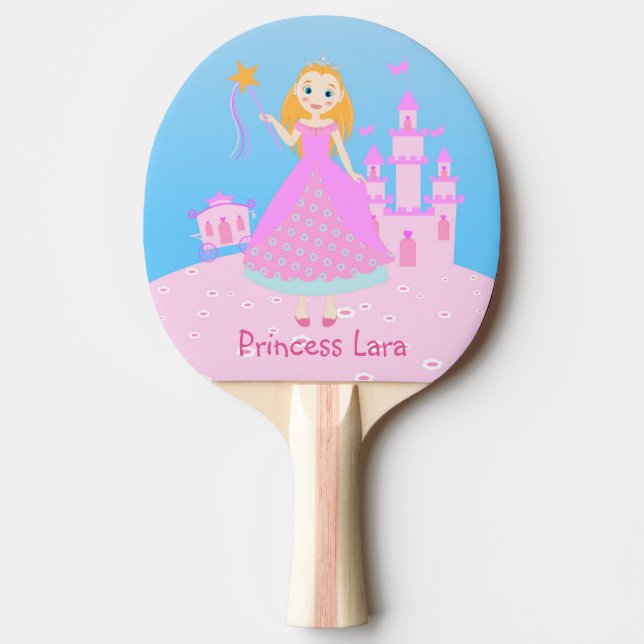 Pala De Ping Pong Princesa de cuento de hadas en Fiesta de nacer ros (Anverso)