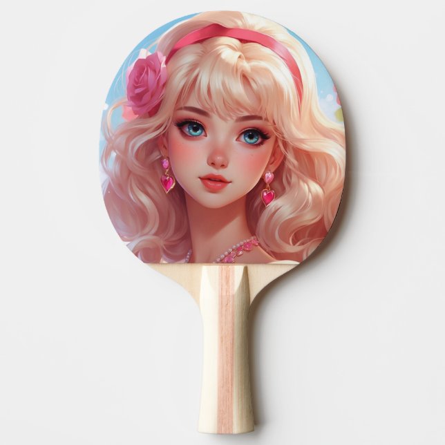 Pala De Ping Pong princesa flor (Anverso)