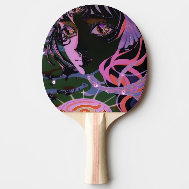 Pala De Ping Pong Psicodelia 3er Chica de Anime Ojo (Anverso)