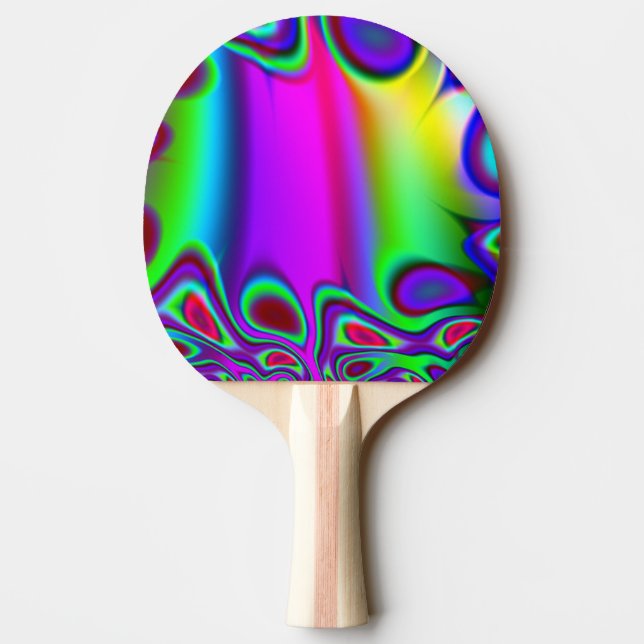 Pala De Ping Pong Psicodélico arcoiris (Reverso)