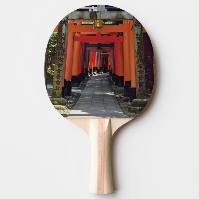 Pala De Ping Pong Puerta de Torii - Kyoto, Japón, Asia (Anverso)