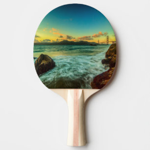 Pala De Ping Pong Puesta del sol en la playa del panadero