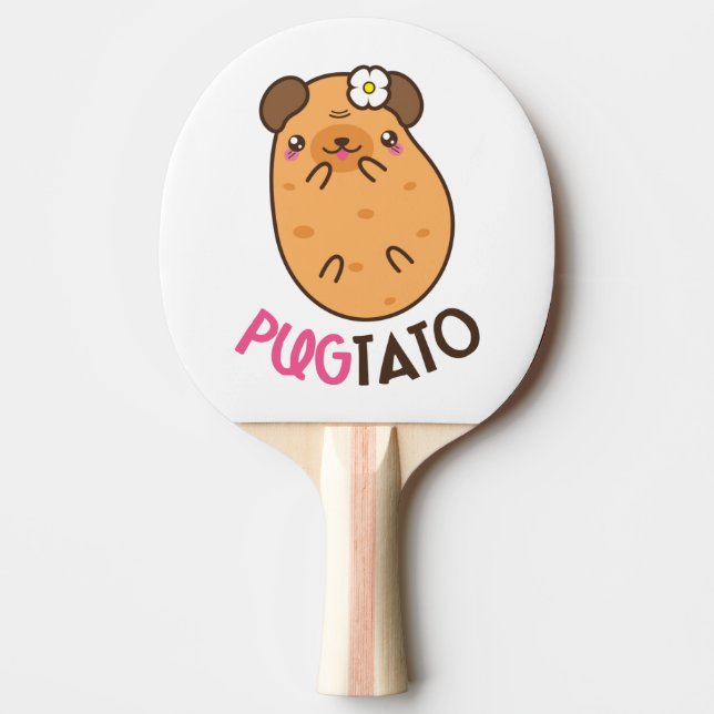 Pala De Ping Pong Pugtato divertido (Anverso)