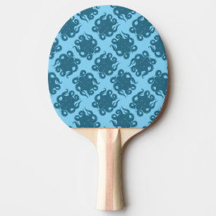 Pala De Ping Pong Pulpo en modelo azul