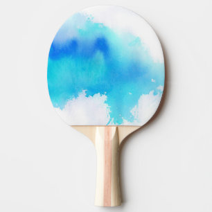 Pala De Ping Pong Punto azul, pintado a mano abstracto de la