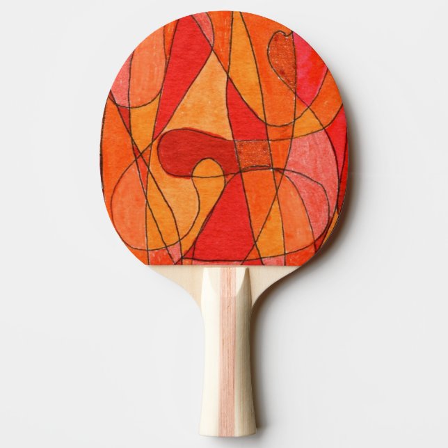 Pala De Ping Pong "Punto caliente" Resumen Ping Pong Paddle (Reverso)
