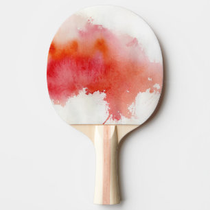 Pala De Ping Pong Punto rojo, pintado a mano abstracto de la