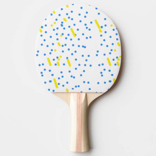 Pala De Ping Pong Puntos azules (Anverso)