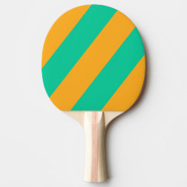 Pala De Ping Pong Puntuación tropical retro franjas negrita