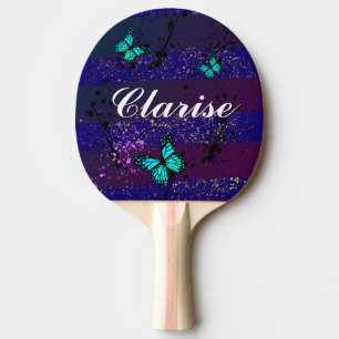Pala De Ping Pong Purple Ephemera vibrant color art