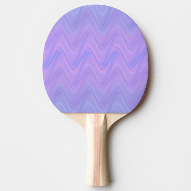 Pala De Ping Pong Purple Pink Wavy Lines Pattern (Anverso)