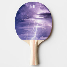 Pala De Ping Pong Purple Sky Lightning ataca a Personalizado