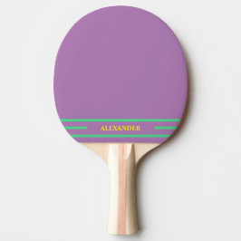 Pala De Ping Pong Púrpura Pálido con Monograma