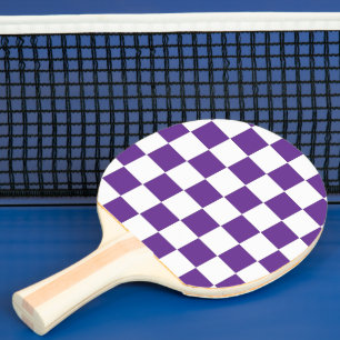 Pala De Ping Pong Púrpura real y blanco bajo control