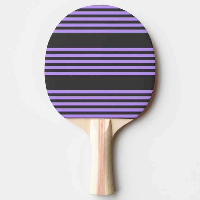 Pala De Ping Pong Púrpura y carbón vegetal de cinco bandas (Anverso)