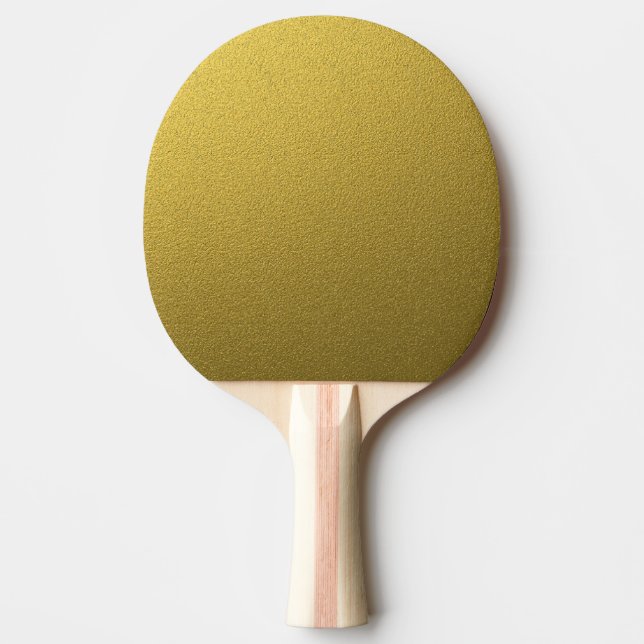 Pala De Ping Pong Purpurina atractivo del oro (Anverso)