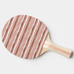 Pala De Ping Pong Purpurina de oro a rayas - Ping Pong Paddle rosado