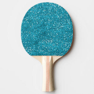 Pala De Ping Pong Purpurina elegante de las azules turquesas