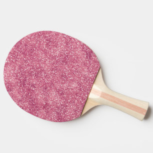 Pala De Ping Pong Purpurina Girly Pink Sparkle Glitz