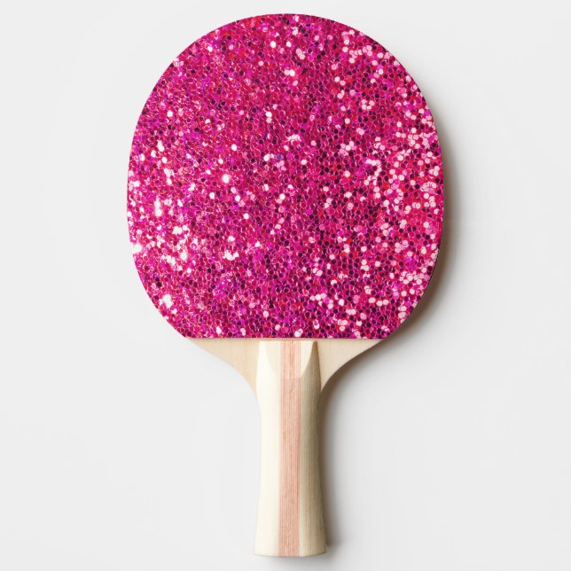 Pala De Ping Pong Purpurina rosado (Anverso)