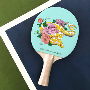 Pala De Ping Pong Python albino blanco amarillo