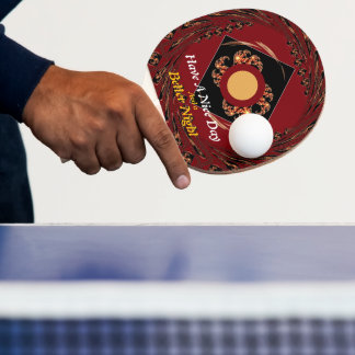 Pala De Ping Pong "Que Tengas Un Buen Día" Accesorios de Tenis de Me