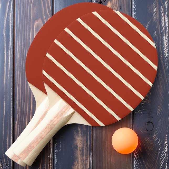 Pala De Ping Pong Quemado Sienna Rayado y Sólido  (Subido por el creador)