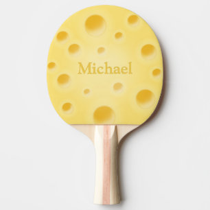 Pala De Ping Pong Queso suizo lindo con agujeros personalizado