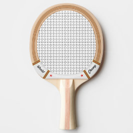 Pala De Ping Pong Raca de tenis de madera de época
